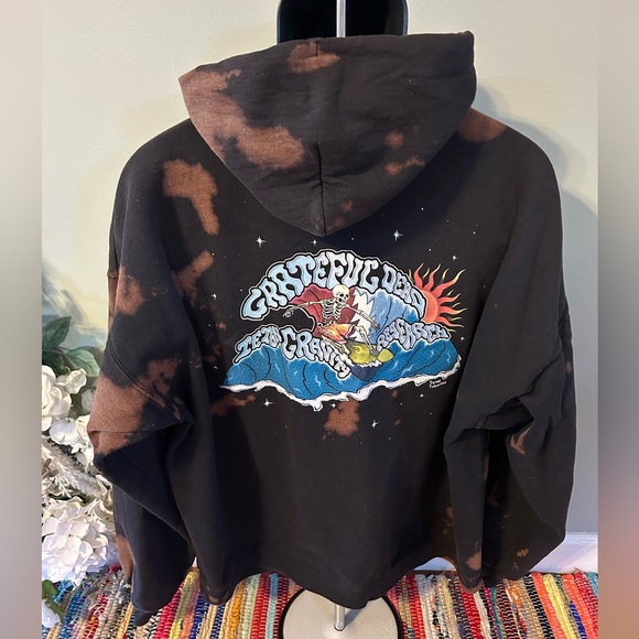 Grateful Dead Other - Grateful Dead Tie Dye Hooded Sweatshirt Concert Tour Band Peter Forsythe XXL